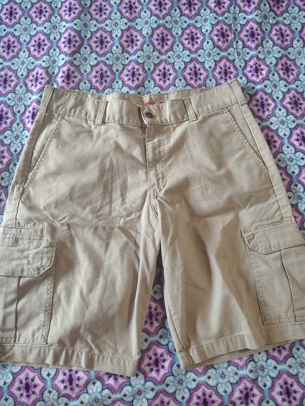 Dickies Khaki Cargo Shorts Size 34
